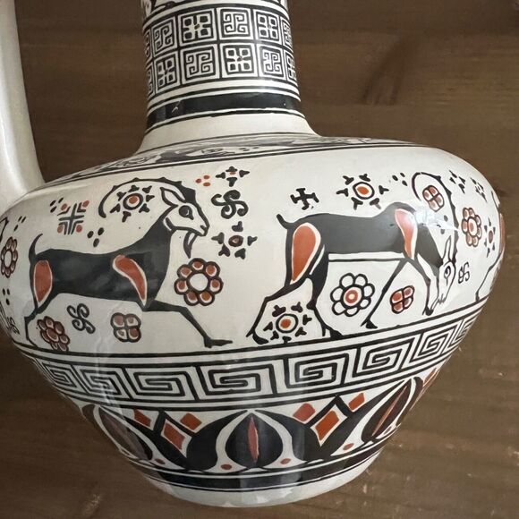 Greek pottery replica number 149, about 650 B.C, Louvre-museum  hand made - Picture 8 of 8